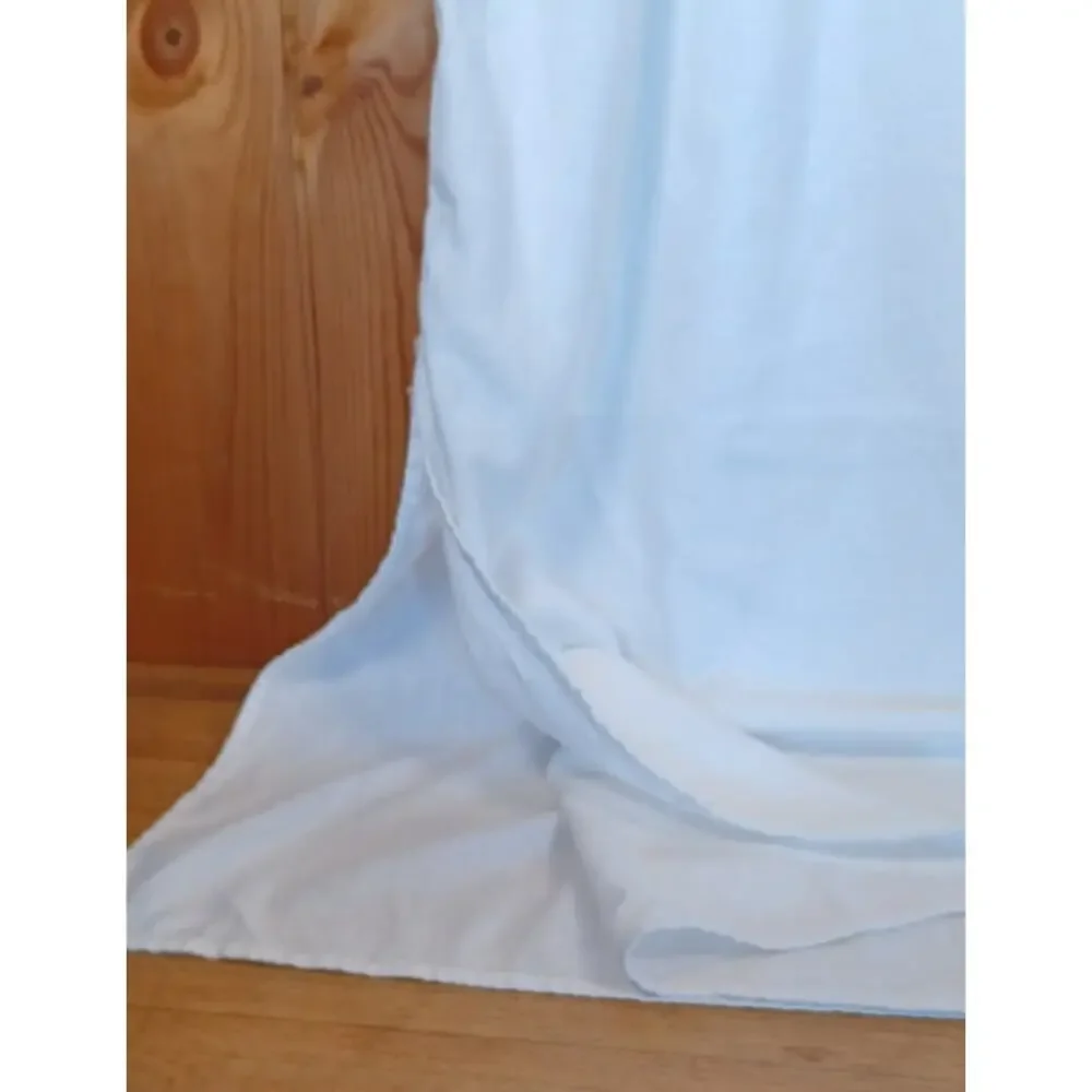 Old Navy White Linen Blend Maxi Dress XL Beach Resort Coastal Sundress - Picture 6 of 7